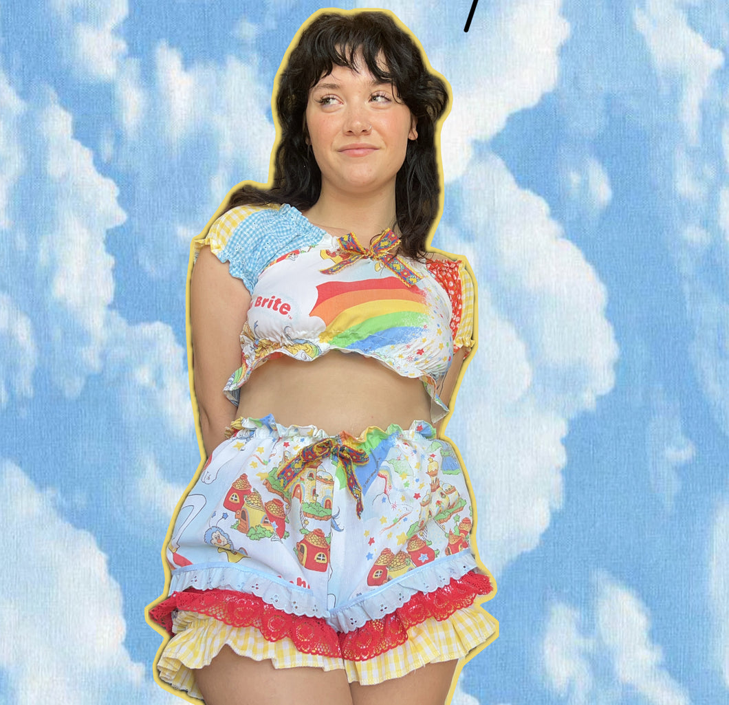 RAINBOW BRITE BLOOMERS SET