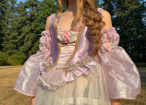 BARBIE RAPUNZEL CORSET + SLEEVES