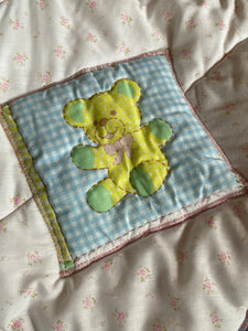 PASTEL TEDDY PATCHWORK PANTS
