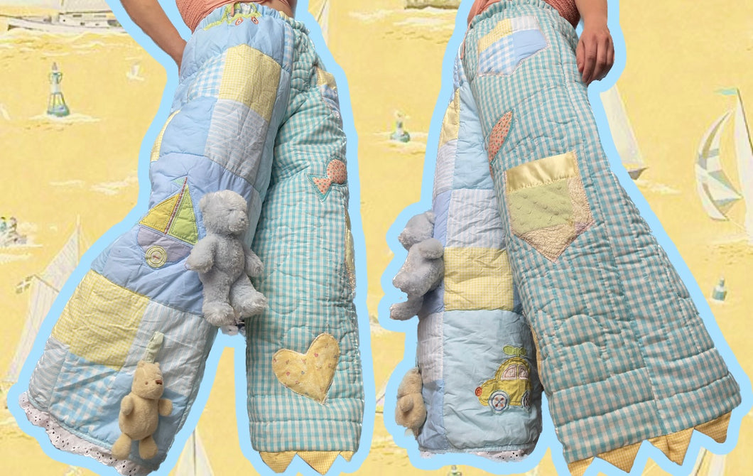 BBY BLUE QUILT PANTS