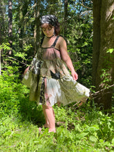 Load image into Gallery viewer, MIDI GOBLIN PEASANT OVERALL DRESS
