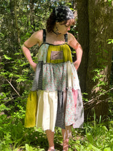 Load image into Gallery viewer, MAXI GOBLIN PEASANT OVERALL DRESS
