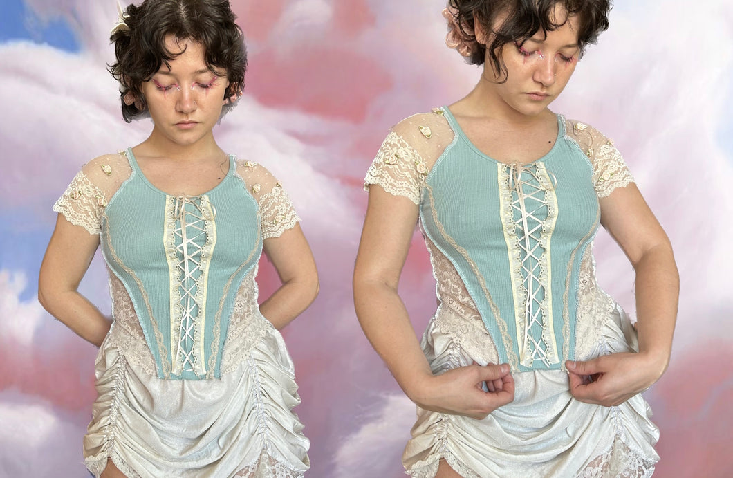 AQUAMARINE HERMIONE TOP