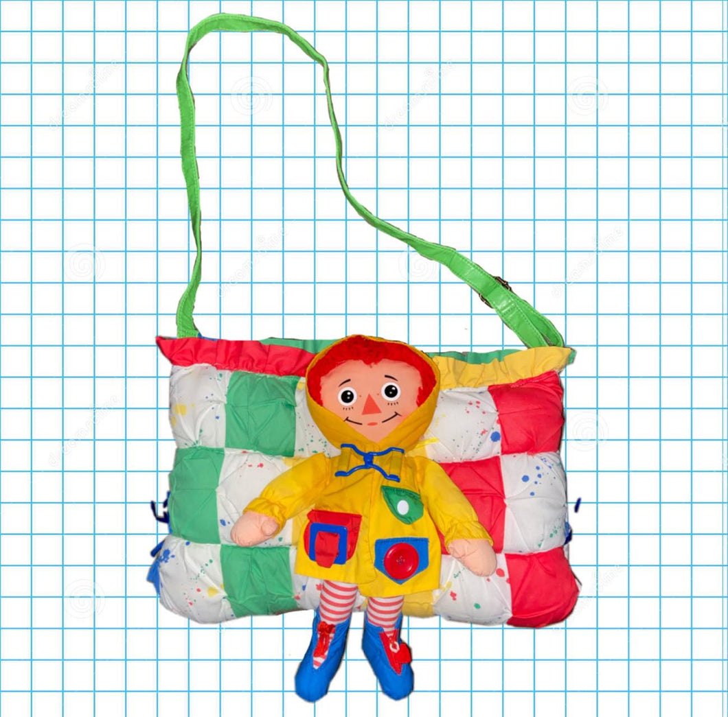 RAGGEDY ANN ZIP UP PURSE