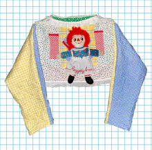Load image into Gallery viewer, RAGGEDY ANN CROPPED CREWNECK - S/M
