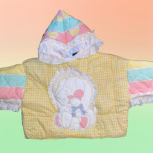 Load image into Gallery viewer, LACE PUPPY PARTIAL CROPPED HOODIE
