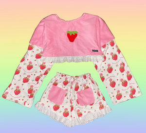 STRAWBERRY SHORT & CAKED SET