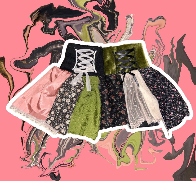 MIDNIGHT GARDEN BRAT SKIRT