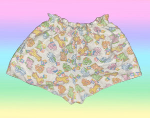 RAINBOW ANIMALS BUNNY SHORTS