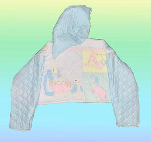 PETER RABBIT CROPPED HOODIE