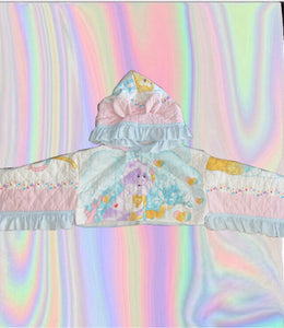 CROPPED CARE BEAR HOODIE