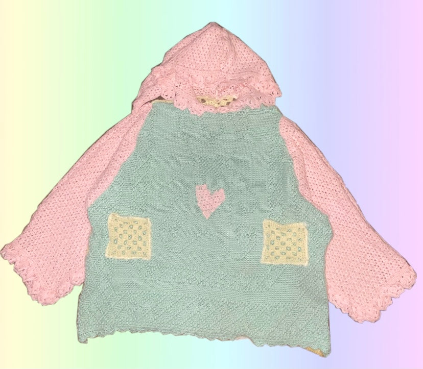 CROCHET TEDDY HOODIE