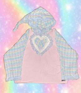 WOVEN HEART HOODIE