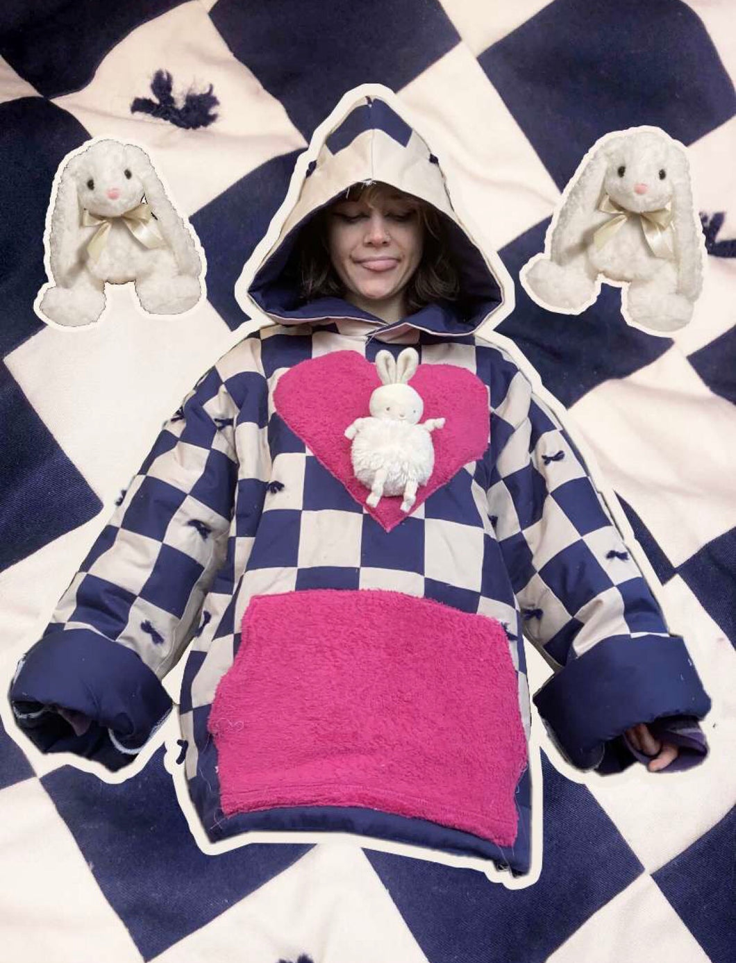Checker Bun Hoodie