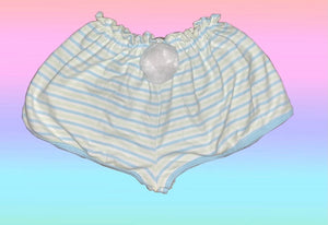 STRIPES AND GIRAFFES BUNNY SHORTS