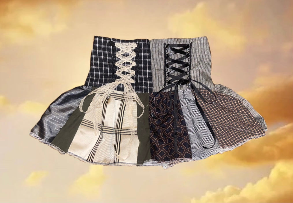 DARK ACADEMIA BRAT SKIRT