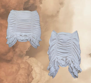 CREAM LACEY ANTHE SKIRT