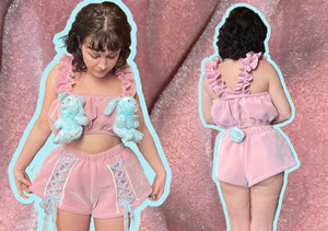 BLUE BUNNY BOOBIES SET