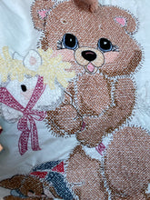 Load image into Gallery viewer, CROSS STITCH TEDDY HOODIE
