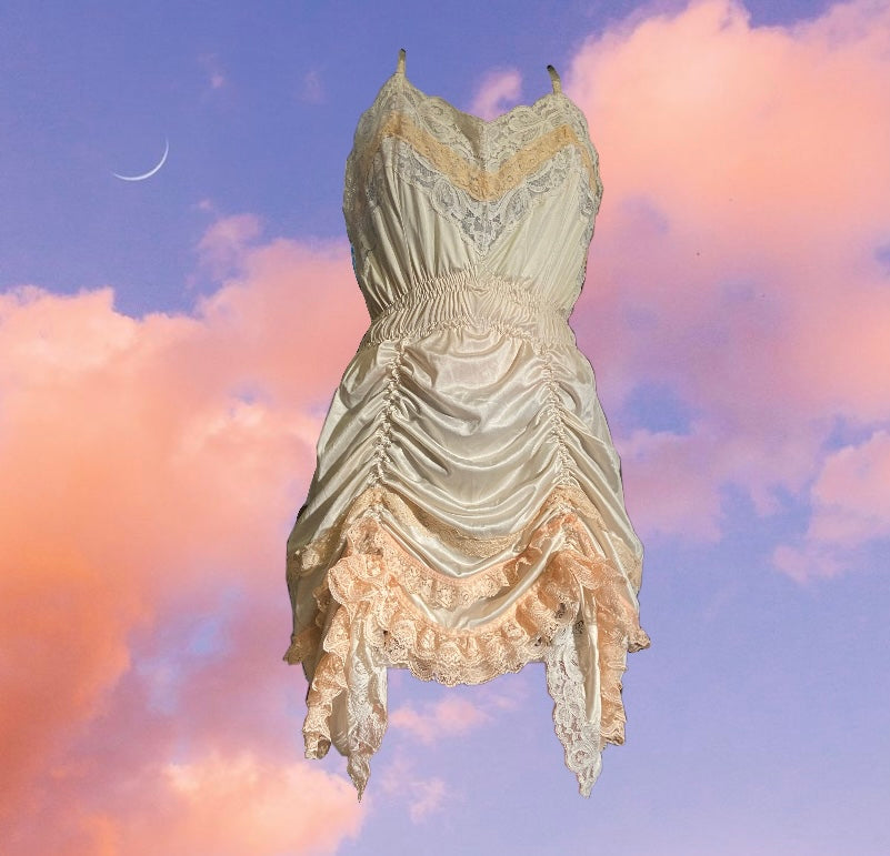 PEACH PHILOMELA DRESS