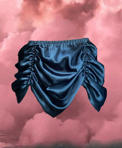 BLACK SOPHROSYNE MINI SKIRT