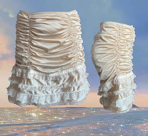 CHRYSIPPE LACE CAKE SKIRT