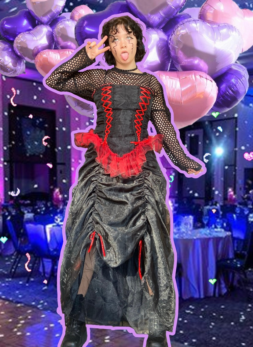VAMP GIRL PROM DRESS