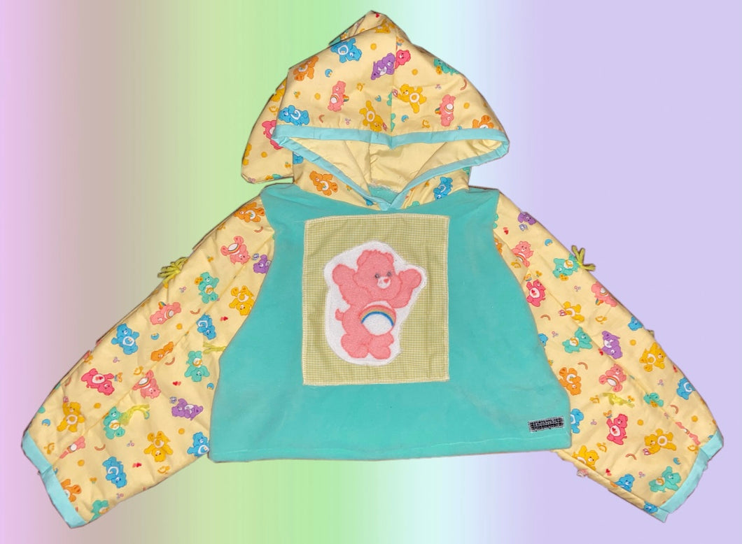CROPPED CHEER BEAR HOODIE
