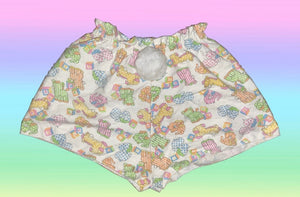 RAINBOW ANIMALS BUNNY SHORTS