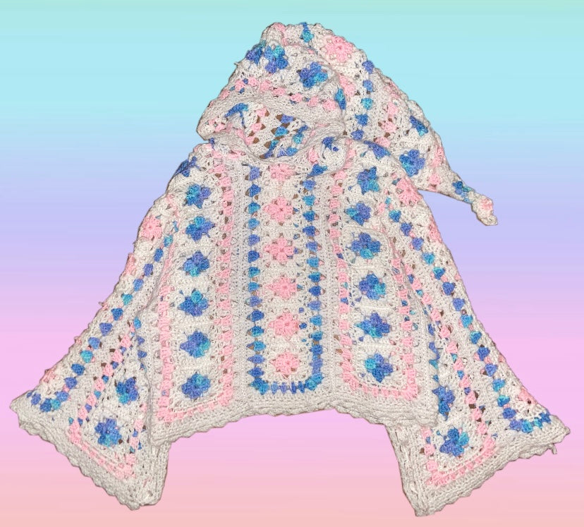 PASTEL ELF CROCHET HOODIE